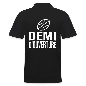 Rugby Cadeau Humour rugby demi d ouverture - Polo Homme - noir - Dos - Kai (181cm)