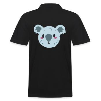 Koala bear - Men's Polo Shirt - black - Back - Kai (181cm)