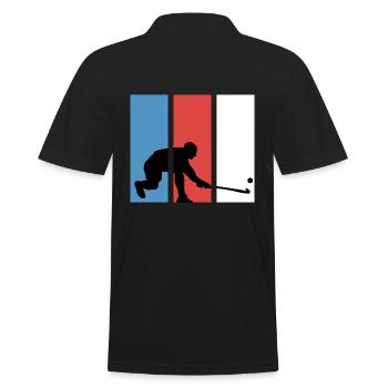 Hockey sur gazon Joueur de hockey rétro Pénalité - Polo Homme - noir - Dos - Kai (181cm)
