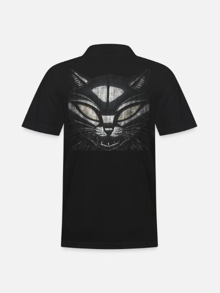 EvilCat Robot - Polo Homme - noir