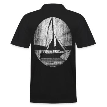 Voilier Sailor Ship - Polo Homme - noir - Dos - Kai (181cm)