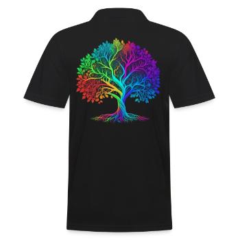 Arbre de vie Lebensbaum Yggdrasil - Polo Homme - noir - Dos - Kai (181cm)