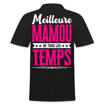 Meilleure Mamou de Tous les Temps - Rose/Blanc - Polo Homme - noir - Dos - Kai (181cm)