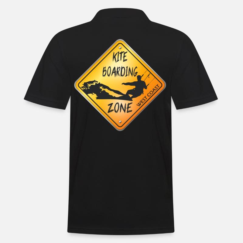 KITEBOARDING ZONE WEST COAST - Polo Homme - noir