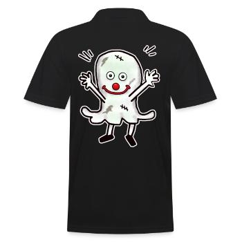 Horreur Halloween Fantôme Fantôme Minuit Enfant - Polo Homme - noir - Dos - Kai (181cm)