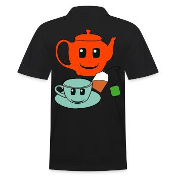 Gastronomie Host Tea Théière Boissons - Polo Homme - noir - Dos - Kai (181cm)