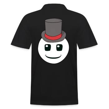 Sympathique Mignon Émotions Sentiments Visage Chapeau - Polo Homme - noir - Dos - Kai (181cm)