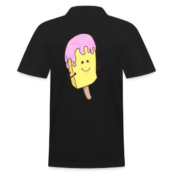 Crème glacée d’été Crème glacée Crème glacée Fantasy Comic Cartoon - Polo Homme - noir - Dos - Kai (181cm)