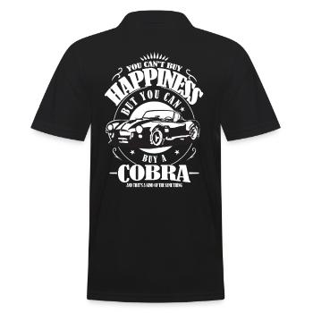 AC Cobra Drôle Dire Cadeau Bonheur Acheter - Polo Homme - noir - Dos - Kai (181cm)
