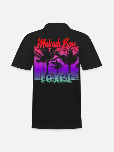 Makadi Bay Egypt - Männer Poloshirt - Schwarz