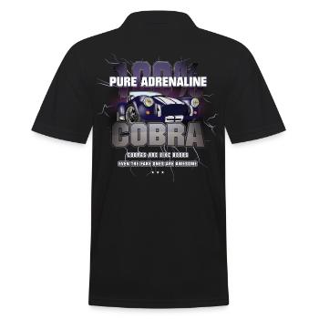Pures Adrenalin AC Cobra american thunder Geschenk - Männer Poloshirt - Schwarz - Hinten - Kai (181cm)