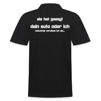 voiture - Polo Homme - noir - Dos - Kai (181cm)