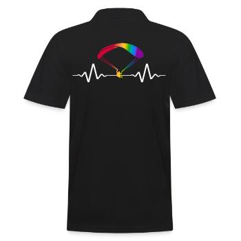 Parapente Plané-Parapente - Polo Homme - noir - Dos - Kai (181cm)