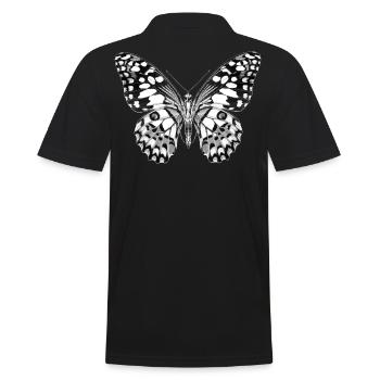 08 papillon noir blanc noir et blanc - Polo Homme - noir - Dos - Kai (181cm)