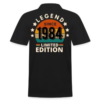 LÉGENDE 1984, MILLÉSIME 1984 - Polo Homme - noir - Dos - Kai (181cm)