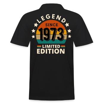 LÉGENDE 1973, MILLÉSIME 1973 - Polo Homme - noir - Dos - Kai (181cm)