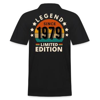 LÉGENDE 1979, MILLÉSIME 1979 - Polo Homme - noir - Dos - Kai (181cm)
