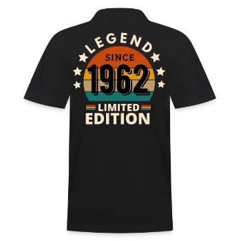 LÉGENDE 1962, MILLÉSIME 1962 - Polo Homme - noir - Dos - Kai (181cm)