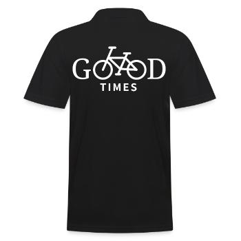 Fahrräder - Männer Poloshirt - Schwarz - Hinten - Kai (181cm)