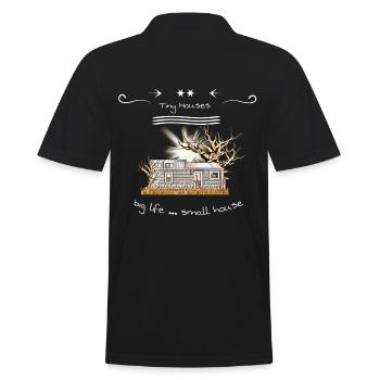 Tiny Houses - Tiny House - Tiny House - Men's Polo Shirt - black - Back - Kai (181cm)