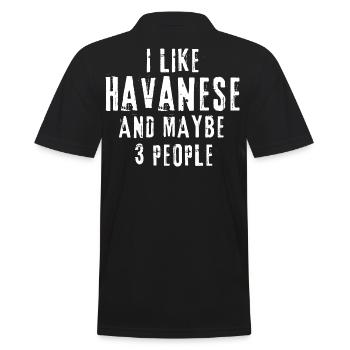 Havanais - Polo Homme - noir - Dos - Kai (181cm)