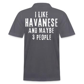 Havanais - Polo Homme - charbon - Dos - Nico (186cm)
