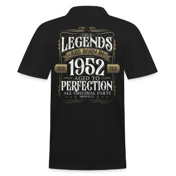 Légende 1952 70e anniversaire Cadeau Hommes Drôle - Polo Homme - noir - Dos - Kai (181cm)