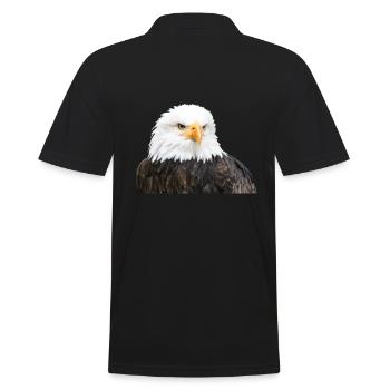 Eagle - Men's Polo Shirt - black - Back - Kai (181cm)