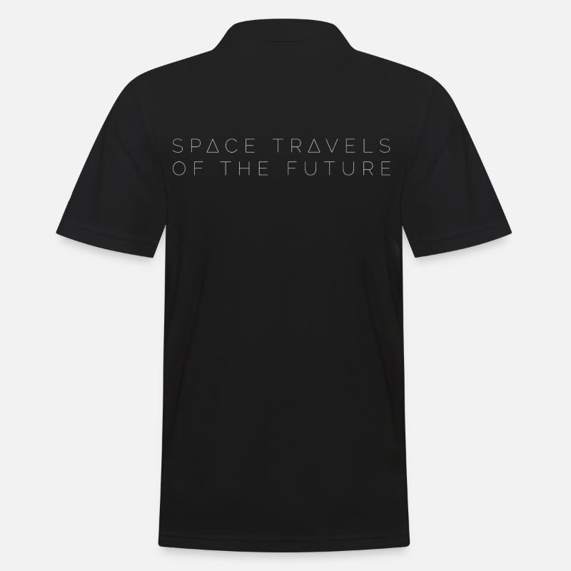 Raumfahrten der Zukunft | Aurora KI - Männer Poloshirt - Schwarz