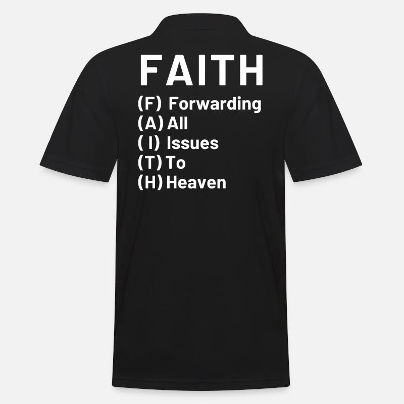 Tro, Kristus (Jesus) - Herre poloshirt - sort