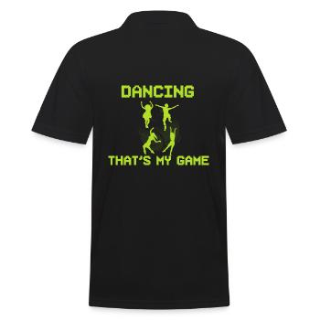 Lustiger Tänzer Balletttänzer - Männer Poloshirt - Schwarz - Hinten - Kai (181cm)