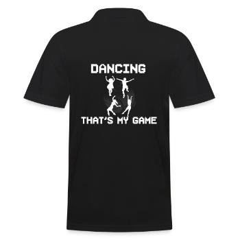 Lustiger Tänzer Balletttänzer - Männer Poloshirt - Schwarz - Hinten - Kai (181cm)