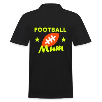 Football mum (stars, football) - Polo Homme - noir - Dos - Kai (181cm)