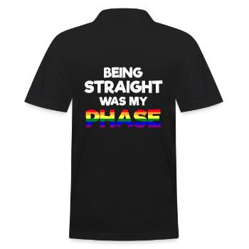 Être hétéro était ma phase pansexuelle - Polo Homme - noir - Dos - Kai (181cm)