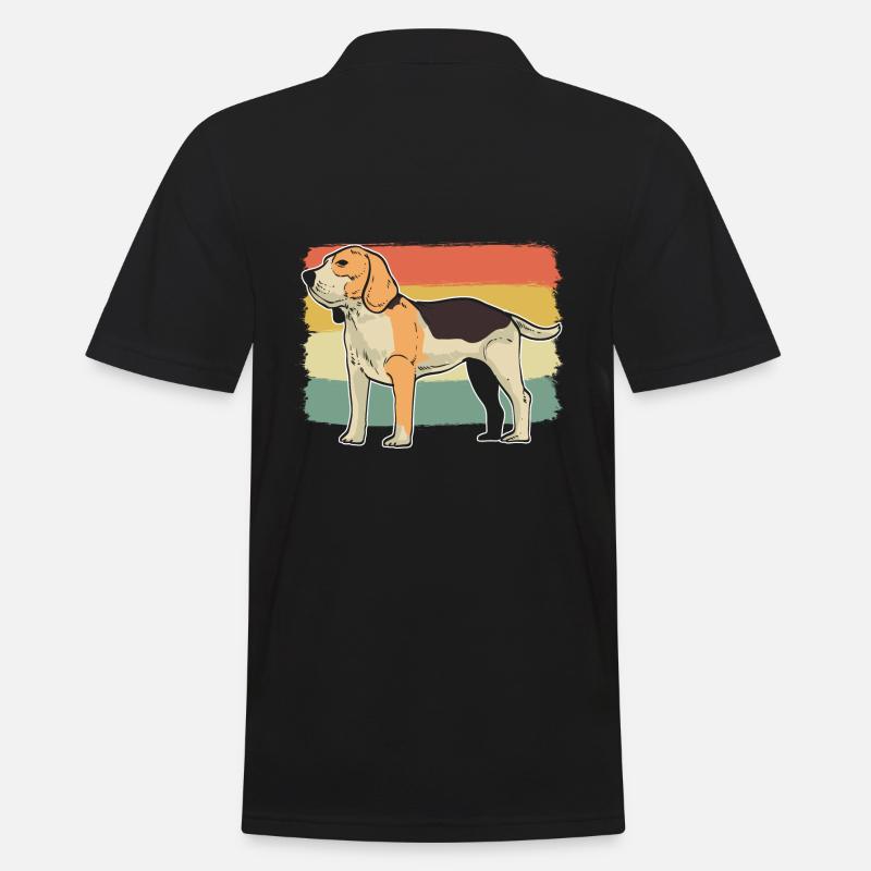 Netter Beagle Hundehalter - Männer Poloshirt - Schwarz