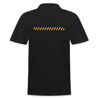 Travailleurs de la construction de chantiers de construction de rubans barrières - Polo Homme - noir - Dos - Kai (181cm)