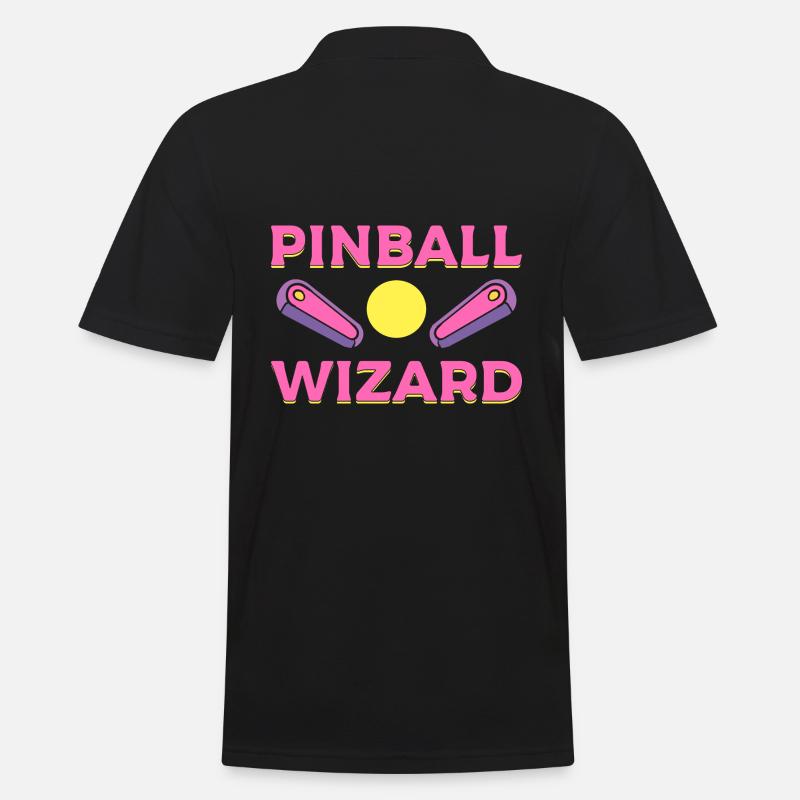 Pinball Wizard Arcade -Techniker - Männer Poloshirt - Schwarz