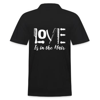 L’amour est dans les cheveux esthéticienne - Polo Homme - noir - Dos - Kai (181cm)