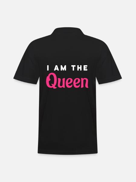 I am the Queen - Men's Polo Shirt - black