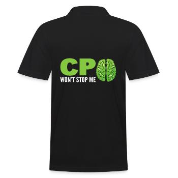 Cerebralparesebewusstsein Neurologe - Männer Poloshirt - Schwarz - Hinten - Kai (181cm)