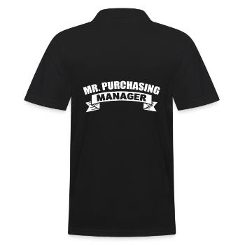 Lustiger Manager Supply Chain Manager - Männer Poloshirt - Schwarz - Hinten - Kai (181cm)
