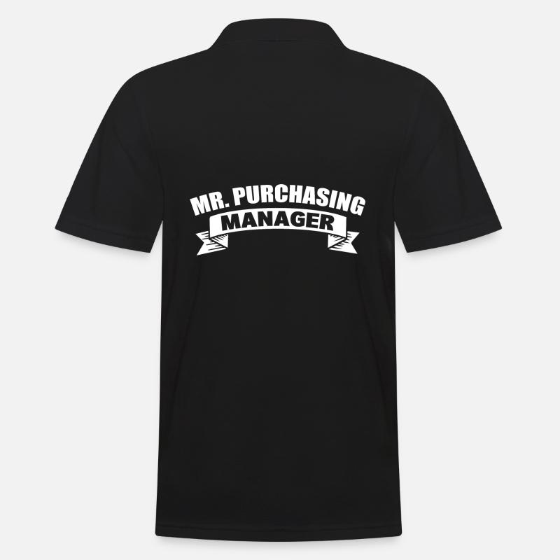 Lustiger Manager Supply Chain Manager - Männer Poloshirt - Schwarz