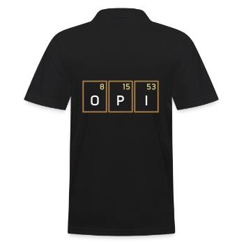 Sauerstoff, Phosphor, Iod - Männer Poloshirt - Schwarz - Hinten - Kai (181cm)