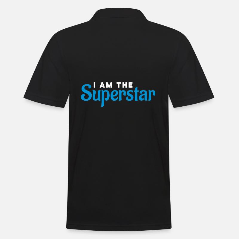 I'm the superstar - Männer Poloshirt - Schwarz