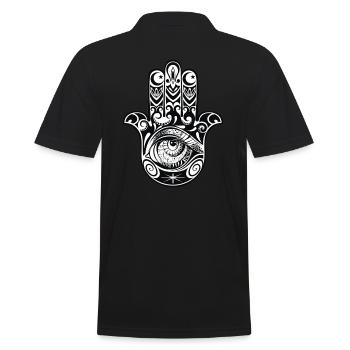 L'oeil de la main - Polo Homme - noir - Dos - Kai (181cm)