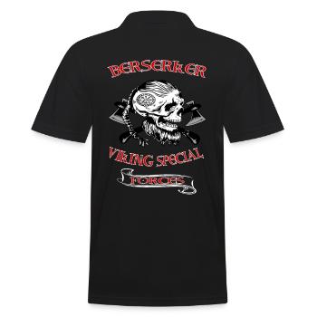 Viking Skull Skull Axe Valhalla - Polo Homme - noir - Dos - Kai (181cm)