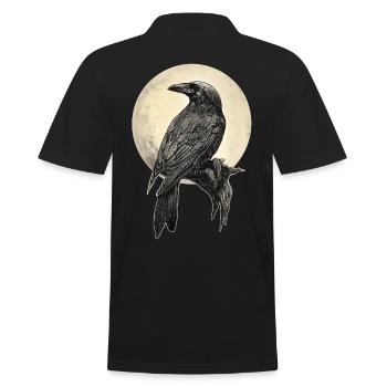Rabe - Männer Poloshirt - Schwarz - Hinten - Kai (181cm)