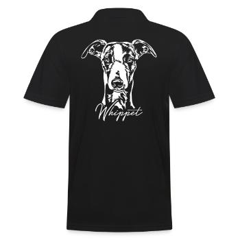 WHIPPET Windhund Windhunde Hunde Hund Wilsigns - Männer Poloshirt - Schwarz - Hinten - Kai (181cm)
