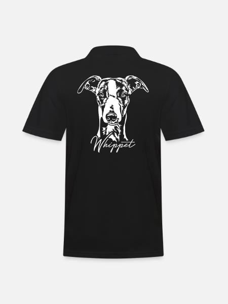WHIPPET Greyhound Greyhound Dog Wilsigns - Men's Polo Shirt - black