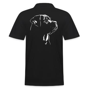 Rottweiler Silhouette Chien Chien Rottie Wilsigns - Polo Homme - noir - Dos - Kai (181cm)